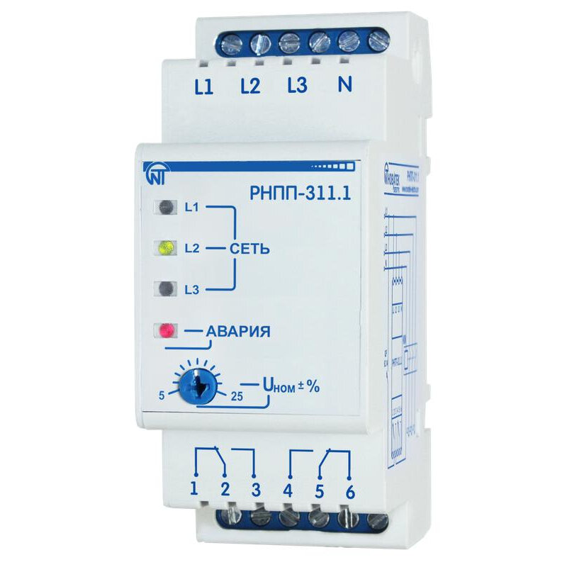 Реле напряжения РНПП-311.1, новатек-электро 3425601311.1 (1 шт.)