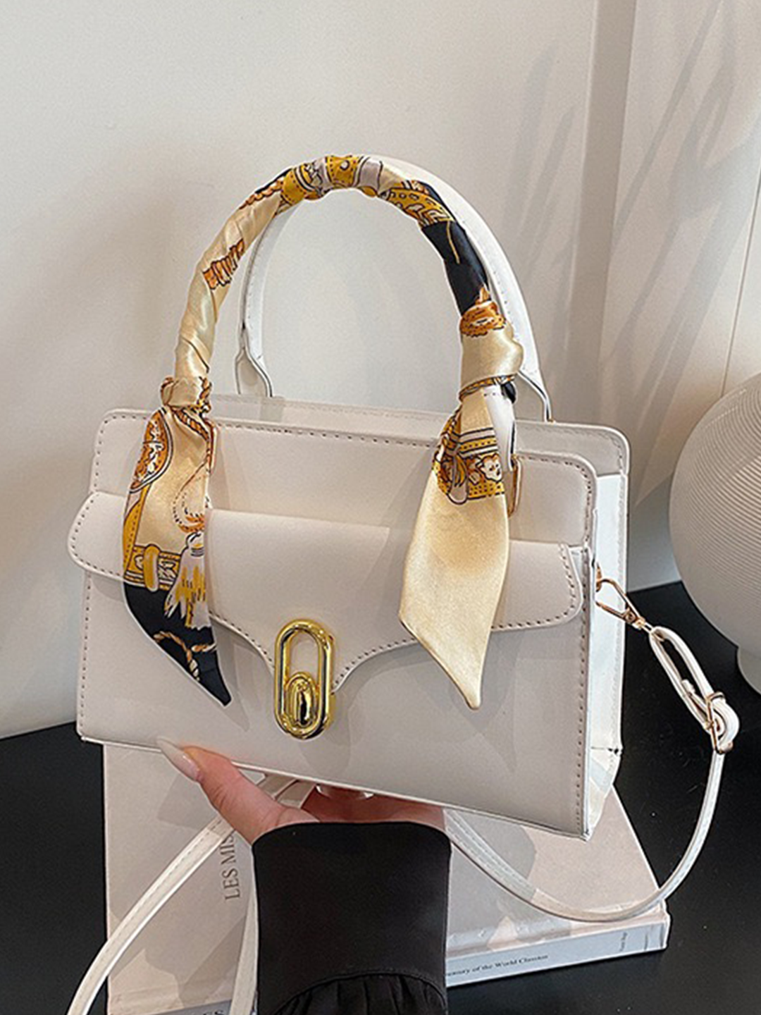 Сумка  Сумка женская, через плечо, тоут, А4, белый — фото 1