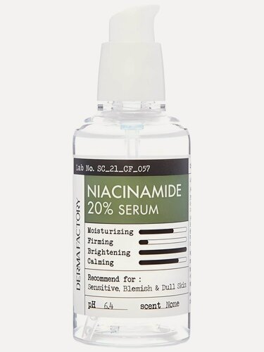 Изображение товара Derma Factory Сыворотка для лица с ниацинамидом Niacinamide 20% Serum 80мл