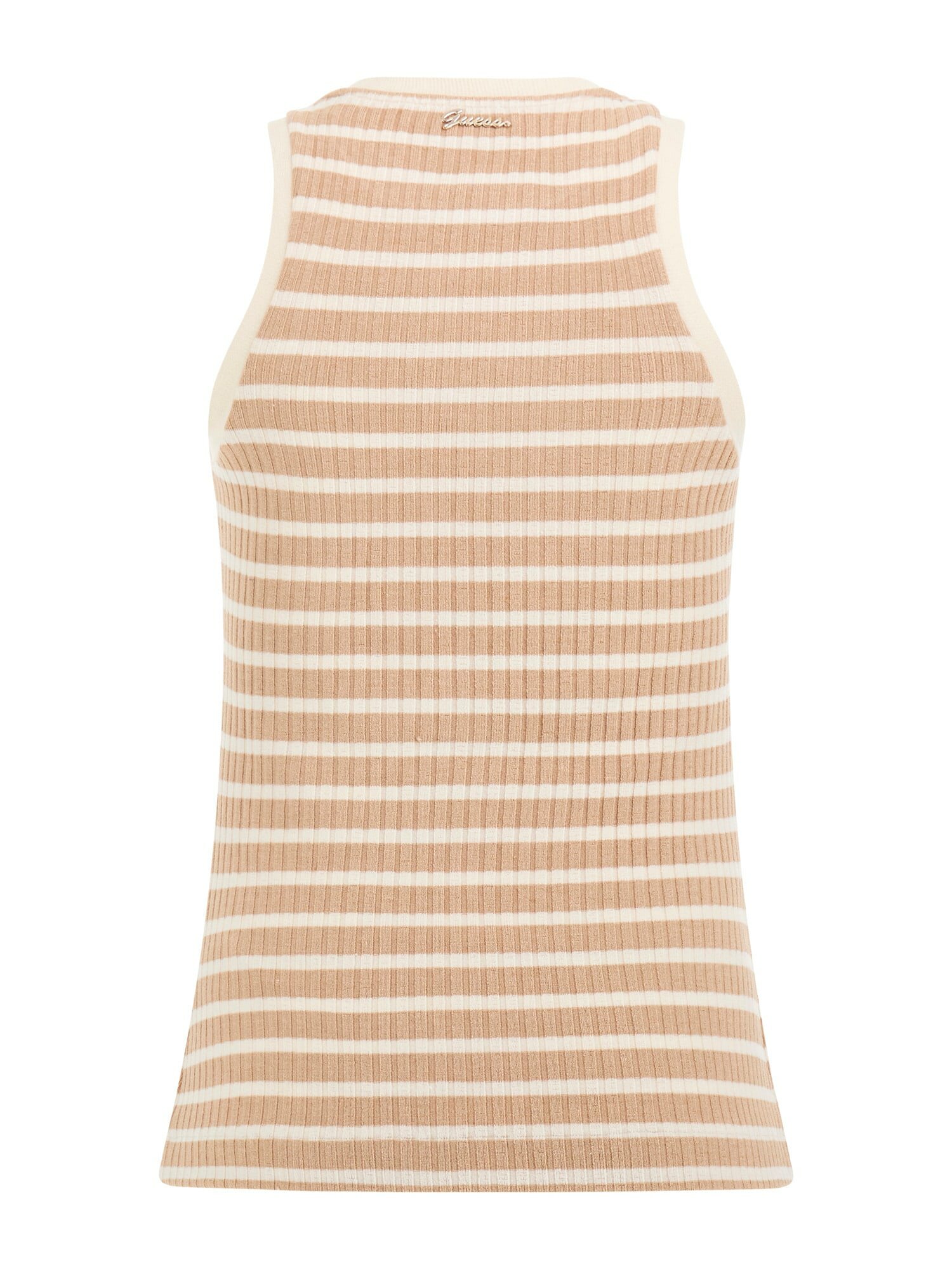 Майка GUESS CAMILLA, размер L, бежевый/белый — фото 1