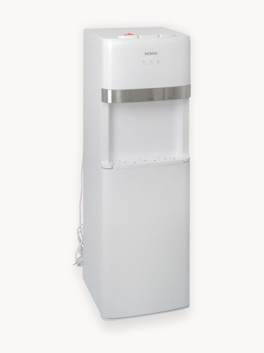 Кулер для воды напольный UFK 653 W с охлаждением и нагревом, нижняя загрузка бутыли, белый