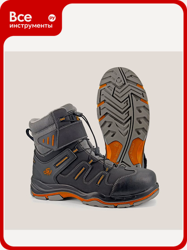 Изображение товара Зимние высокие ботинки с ПК рабочие Скорпион "Проф" черные, размер 43 2101.1ПК.43