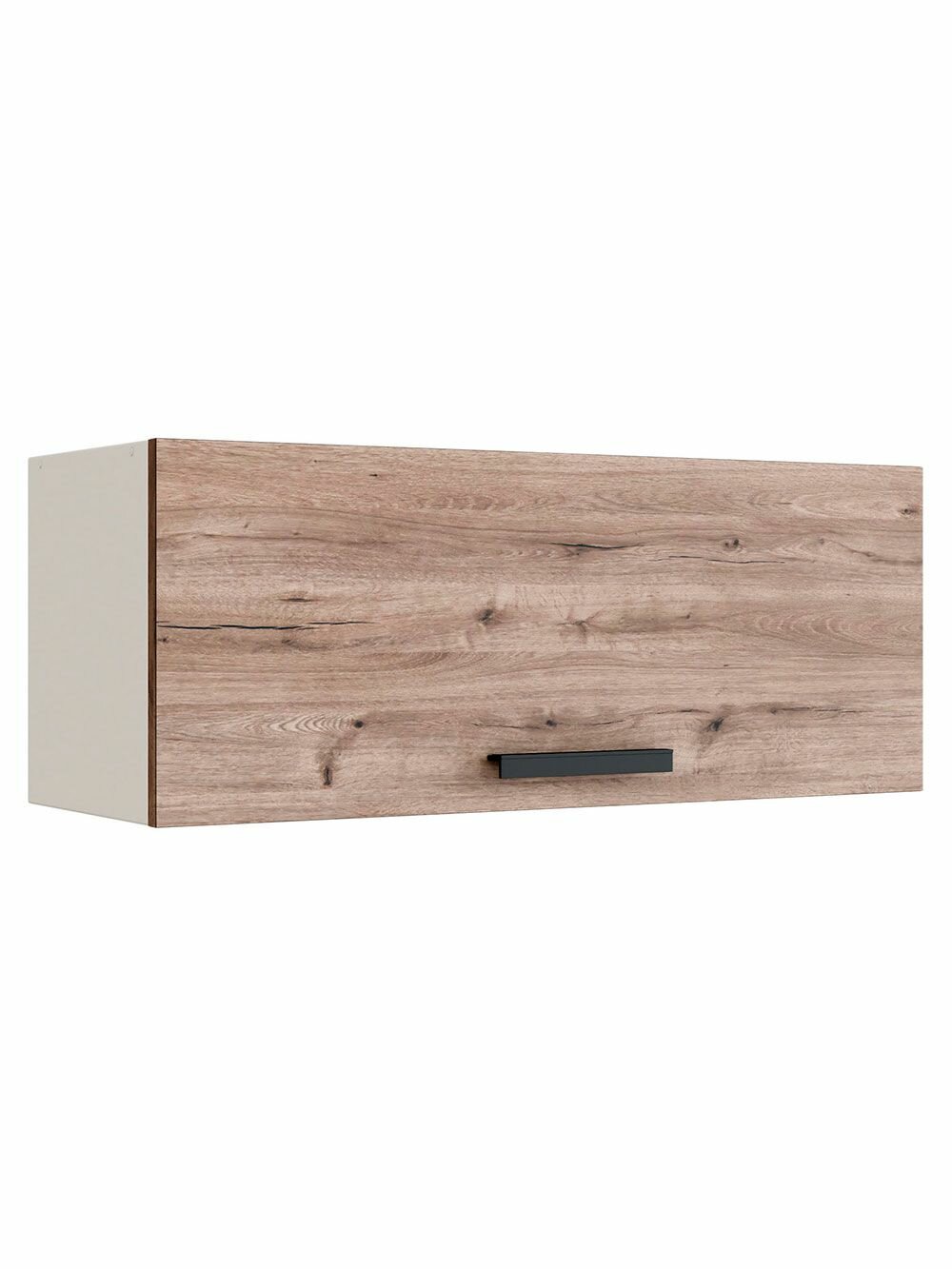 Кухонный модуль навесной антресольный шкаф Эра 60х29х31 см Белый шагрень / Дуб горный