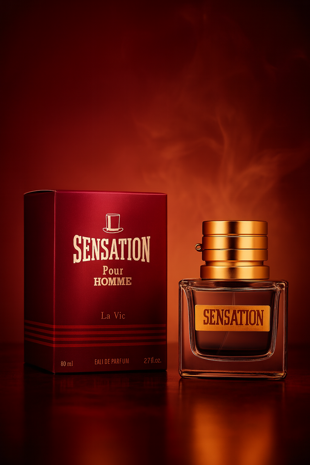 Парфюмерная вода DILIS "Sensation Pour Homme", мужская, цитрусовая, пряная, 80мл