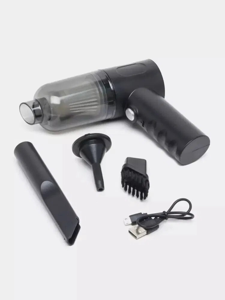 Пылесос, 3 в 1, для авто, для дома, USB, мощный, портативный — фото 1