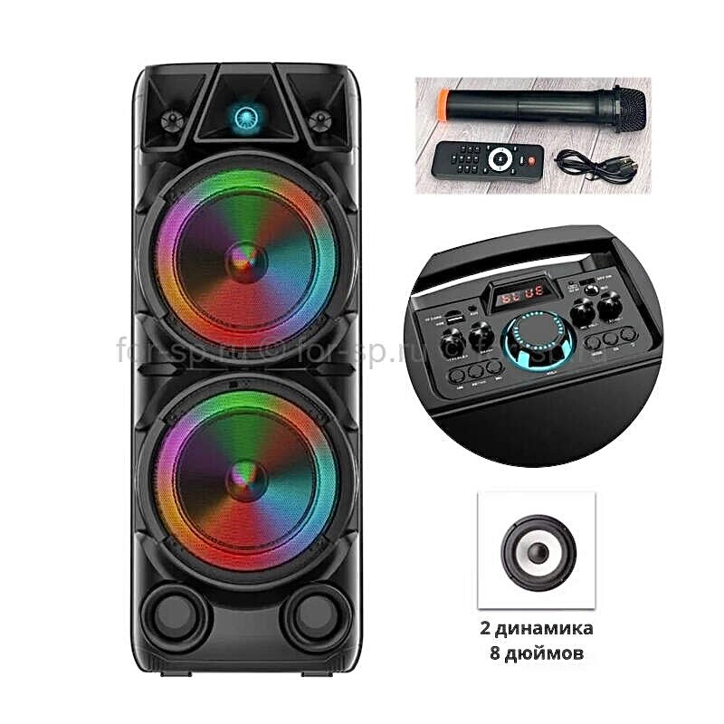 Портативная колонка ZQS8210 с караоке, беспроводная, Bluetooth, microSD