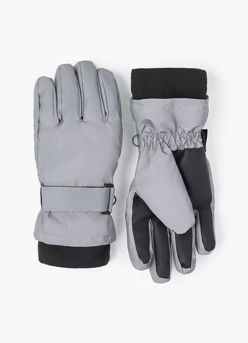 Перчатки Funday для мальчиков размер S/M серебряный