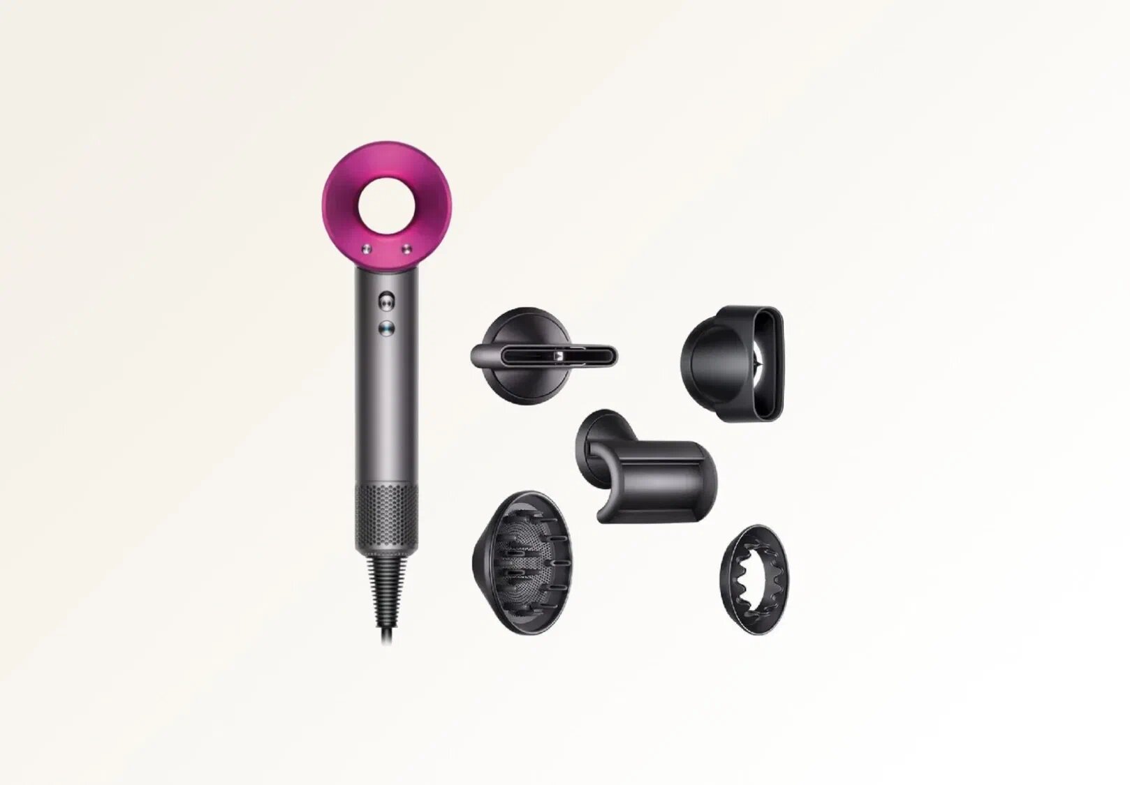 Фен Dyson Supersonic HD08 Nickel / Fuchsia (Фуксия / Серый) Российская вилка