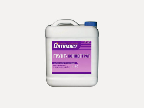 Изображение товара Грунт Оптимист концентрат 1:10 влагоизолятор проникающий, 3 л