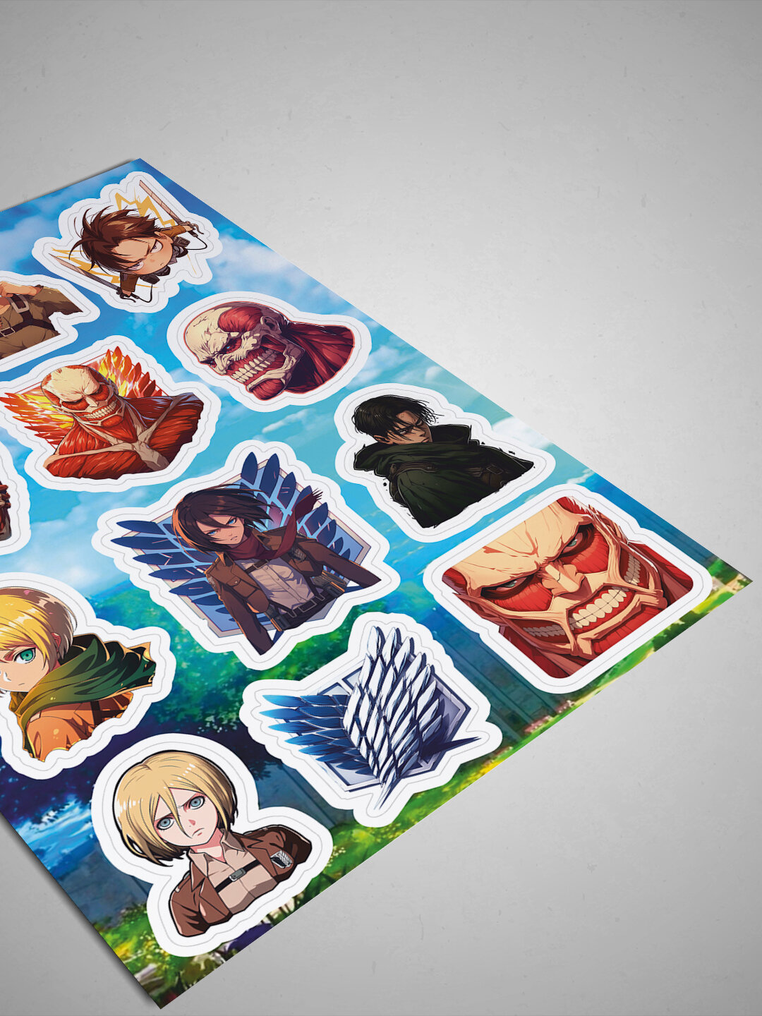 Наклейки из Аниме Атака титанов ( Attack on Titan ) - Стикеры на телефон и авто — фото 1