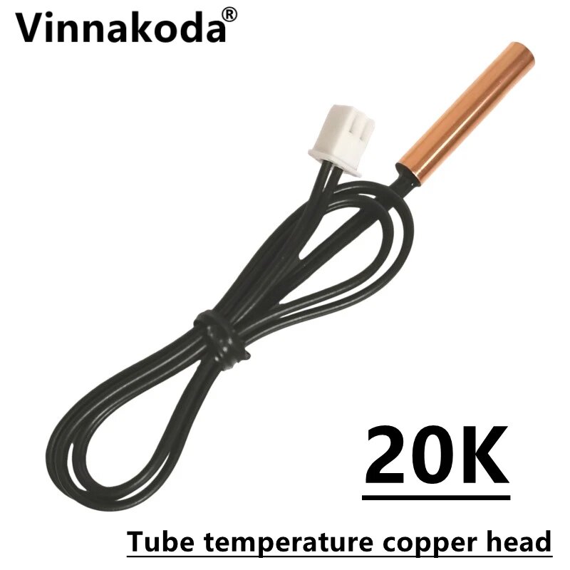 Датчик температуры кондиционера с медной/пластиковой головкой 5K-100K 2 шт 2P 254 мм