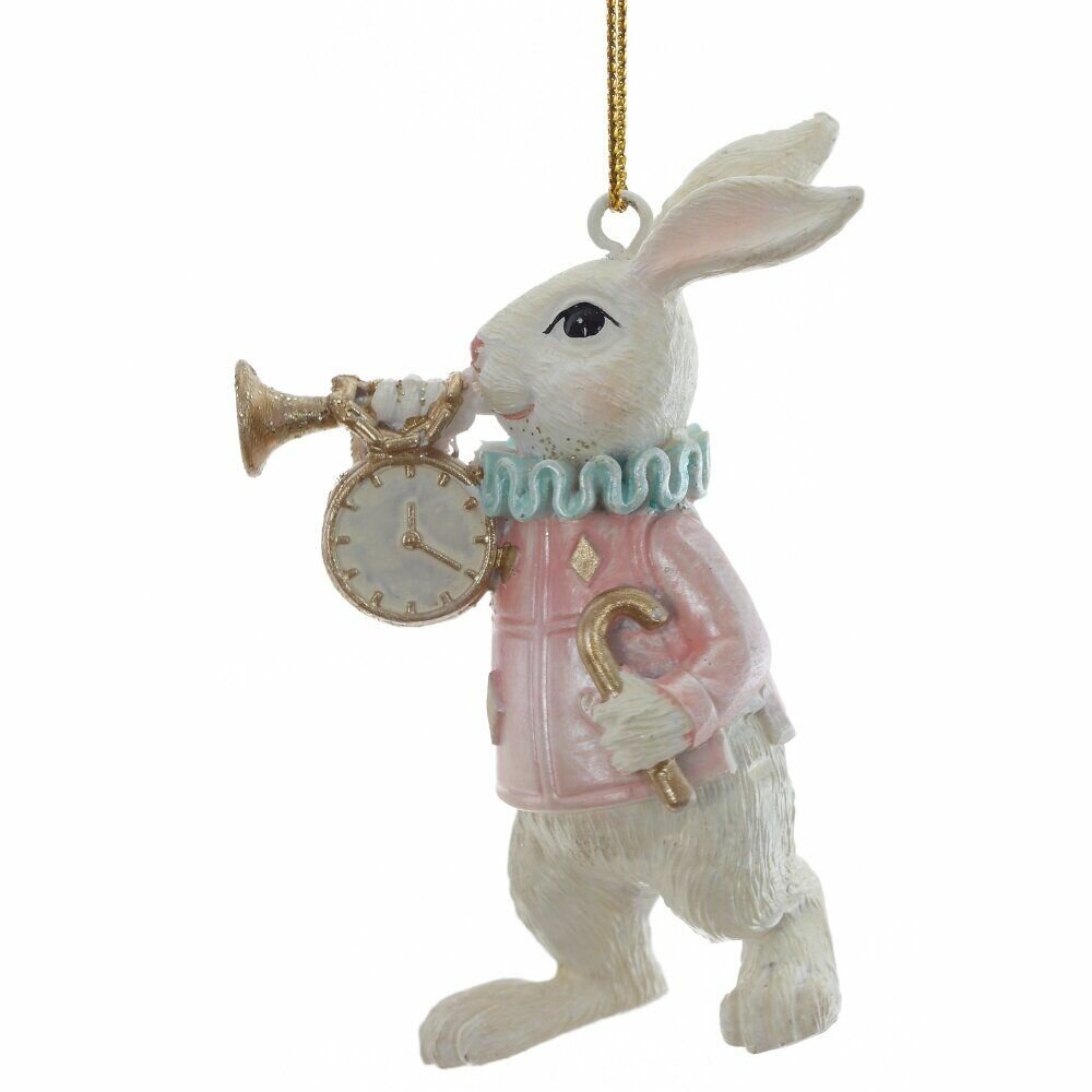 Украшение подвесное "Заяц" 5х4х8 см 2 вида цена за 1шт без выбора цвета