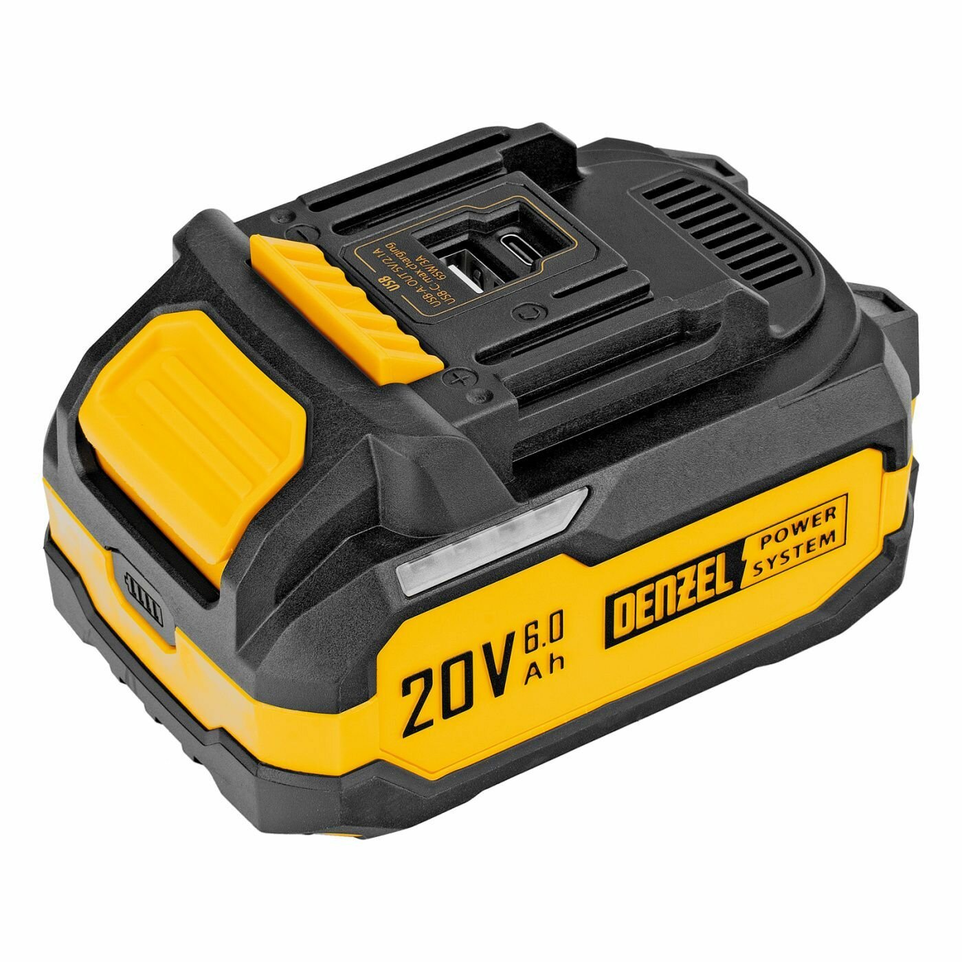 Батарея аккумуляторная BH-20-6.0 Li-Ion USB 20 В 60 Ач// Denzel