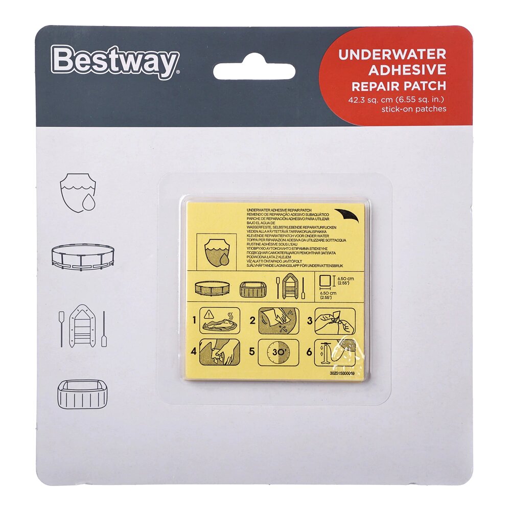 Ремкомплект влагостойкий 10 шт Bestway