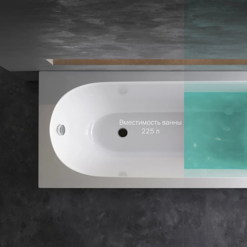Ванна акриловая Am.Pm Spirit 170х70 см W72A-170-070W-A2 - фото №9