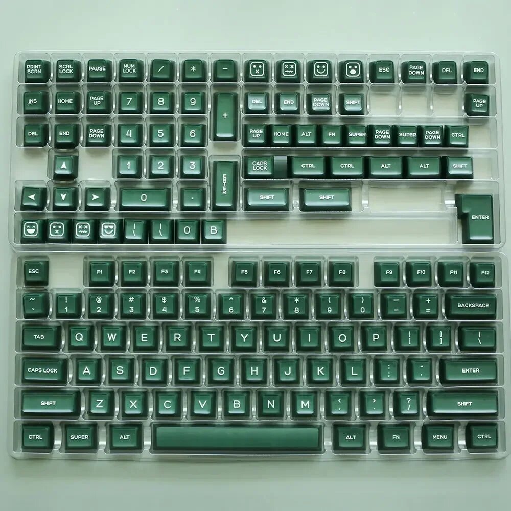 MiFuny KBDiy SA профиль зеленые полупрозрачные клавиши 142 шт SA Keycap Set A