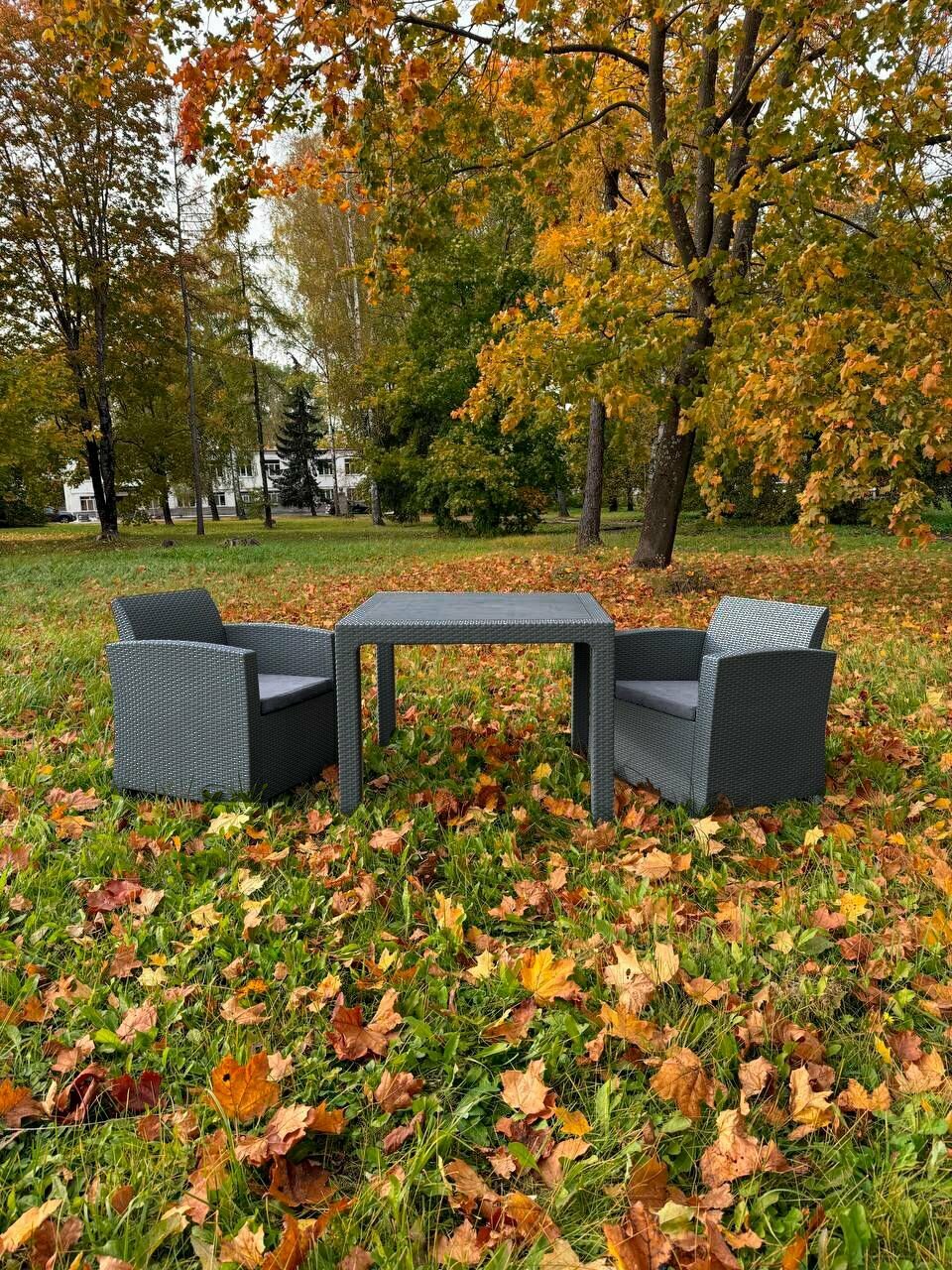 Комплект садовой мебели LANA MINI DINING XS графит