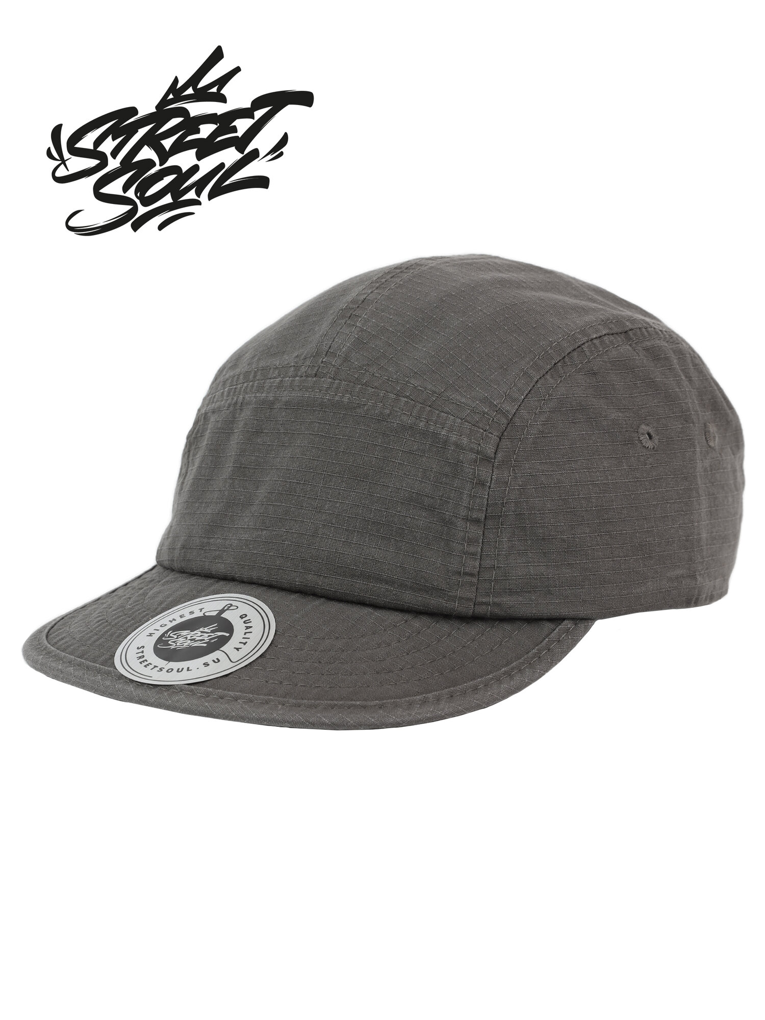 Бейсболка Street Soul Базовая коллекция для мужчин, размер One Size 56-59, серый