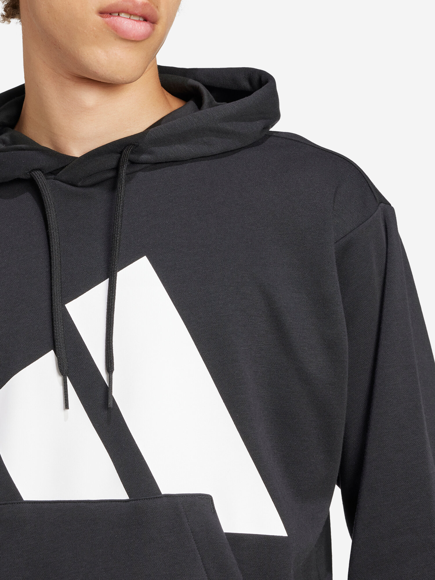 Худи спортивное adidas, размер M, , черный — фото 1