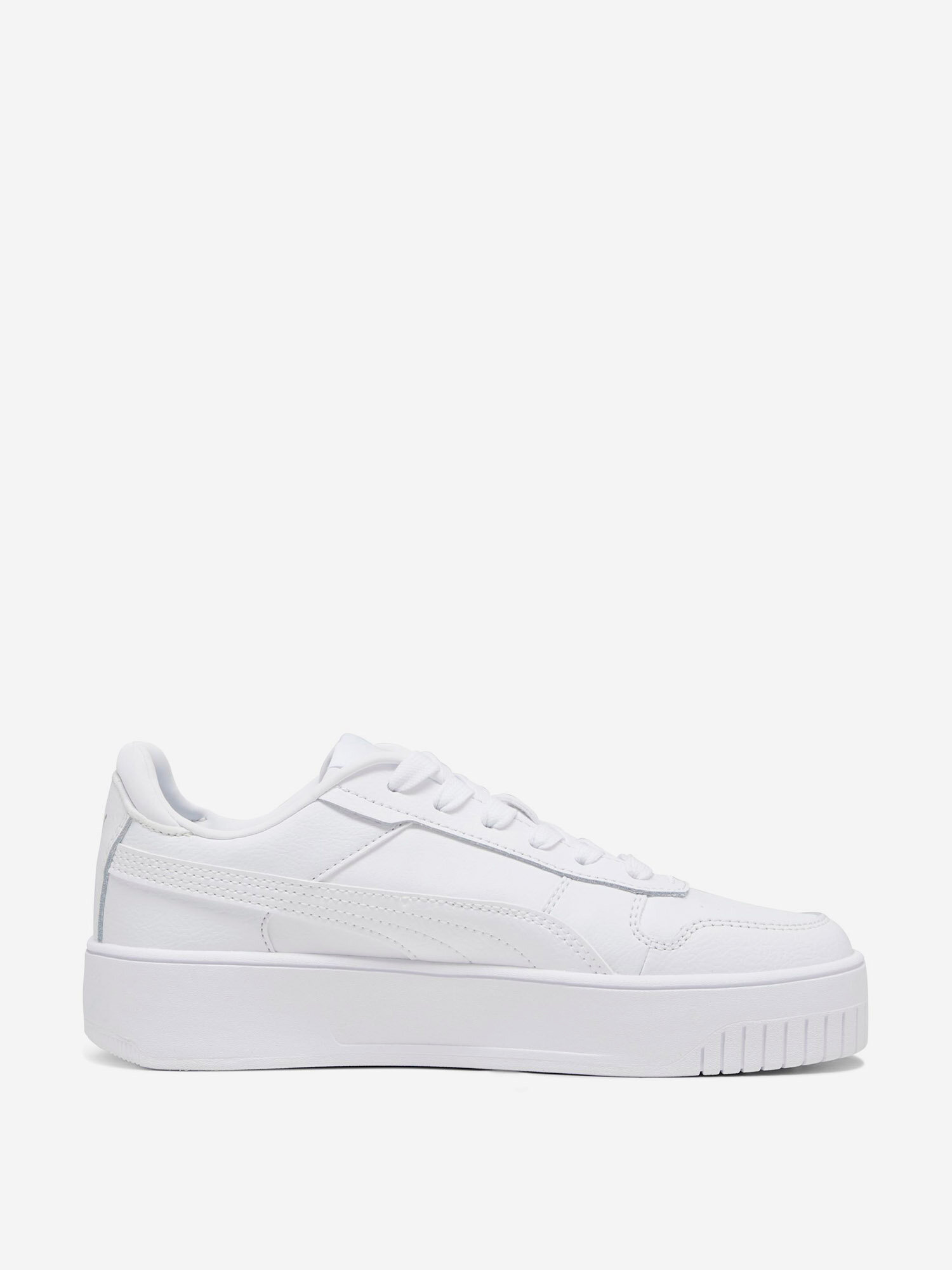 Кеды PUMA, размер 5.5, белый/золотой — фото 1