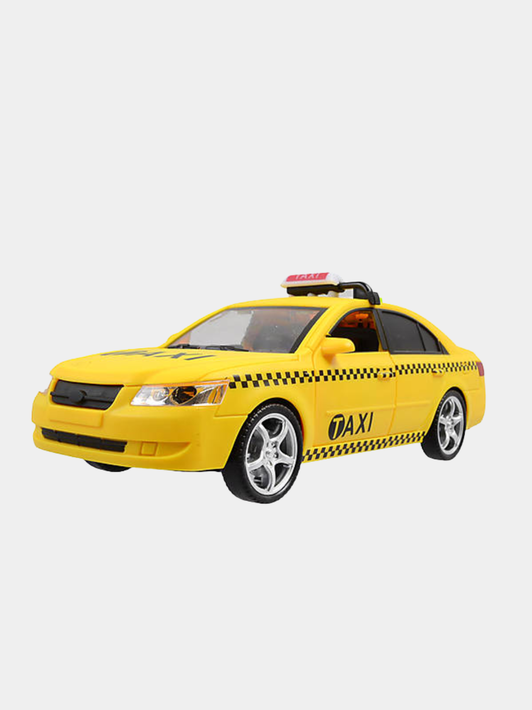 Машинка детская "Такси", световые и звуковые эффекты, желтого цвета — фото 1