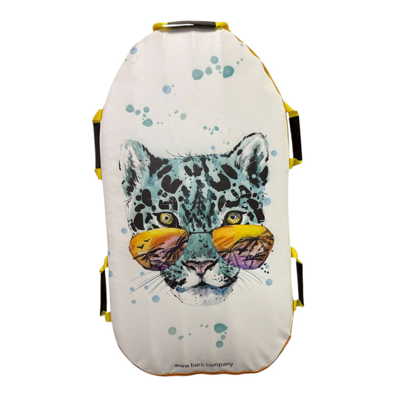 Ледянка Snowkid Kids белая с рисунком  с ручками для детей от 3 лет