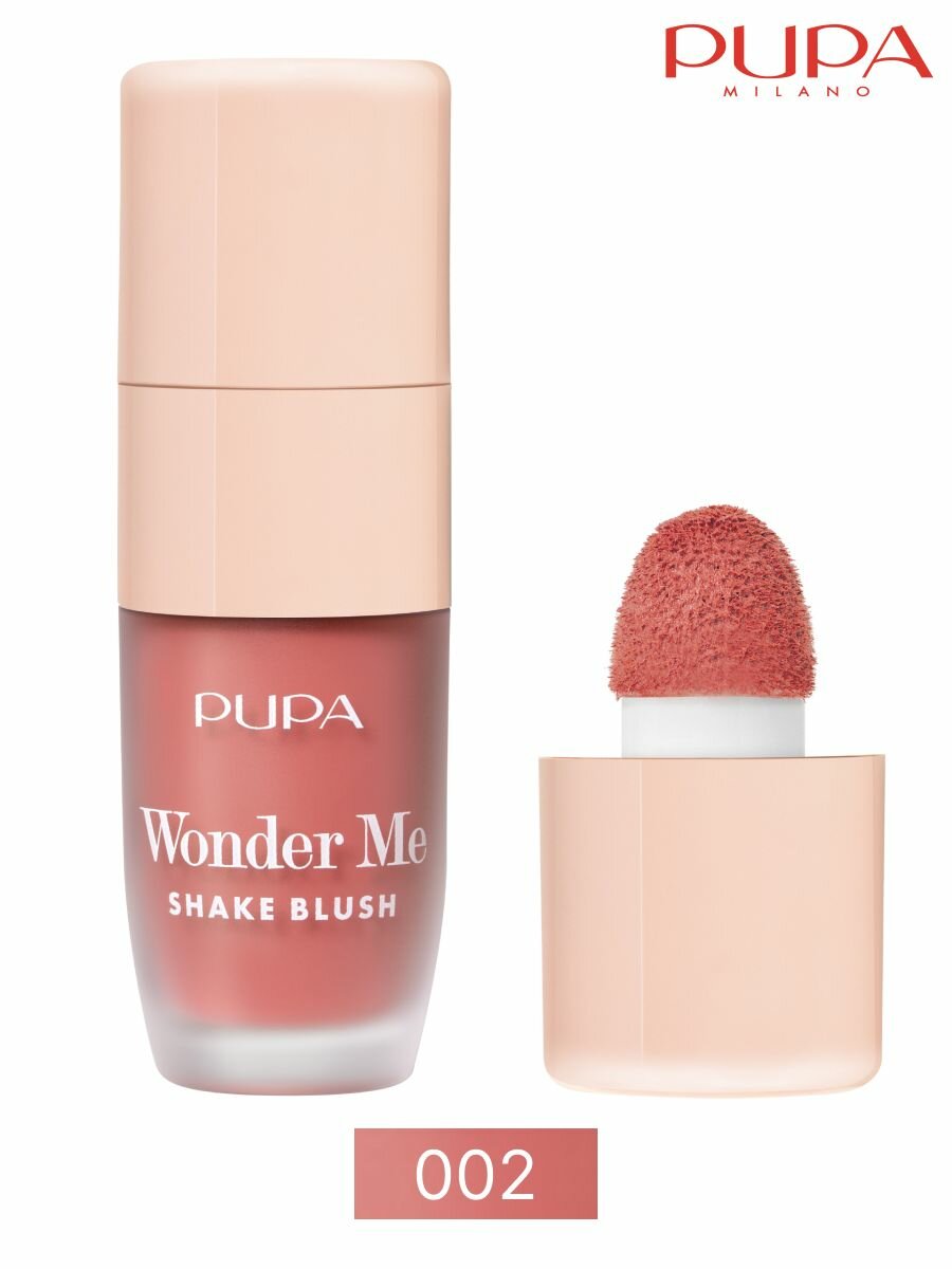 PUPA Жидкие румяна WONDER ME SHAKE BLUSH тон 002 Розовый мохито