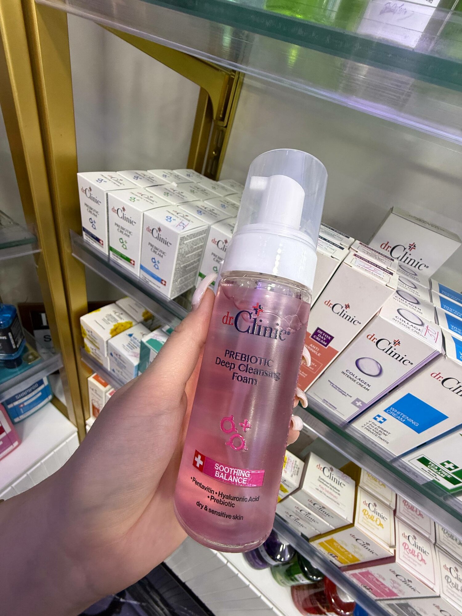 Пенка Dr.Clinic Pink, пребиотическая, для сухой кожи, 160мл.