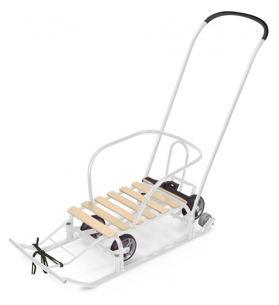 Санки детские Nika Тимка 5 универсал (выдвижные колёса) белые