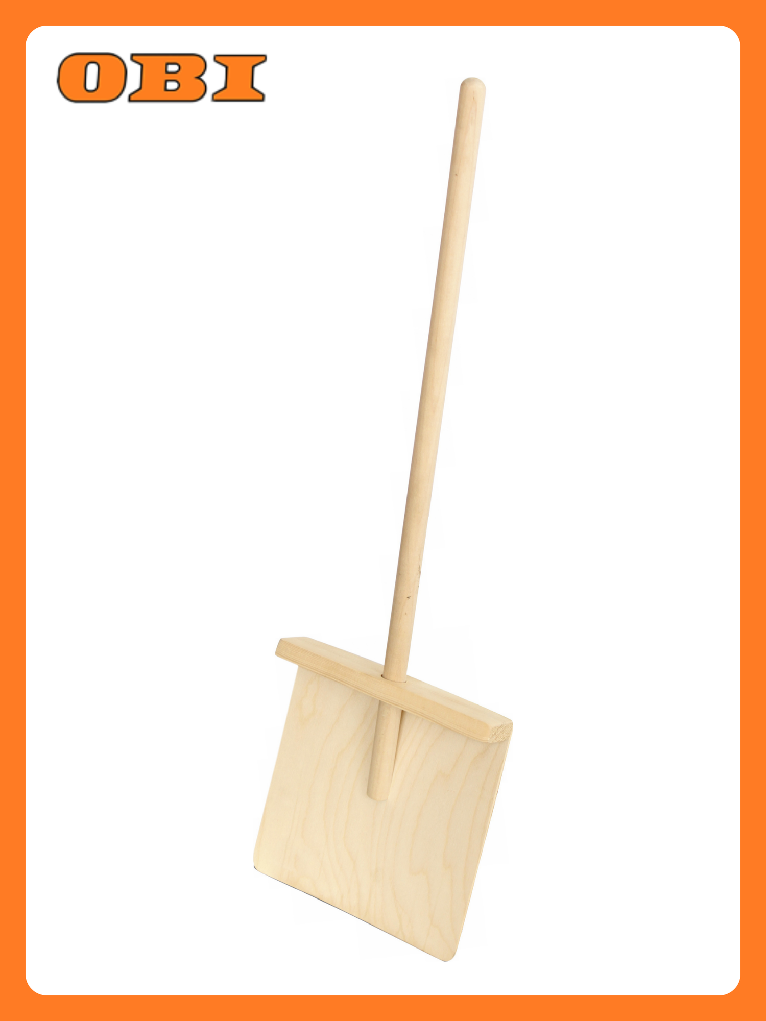 Лопата для снега Комплект-Агро деревянная с черенком 85х25 см