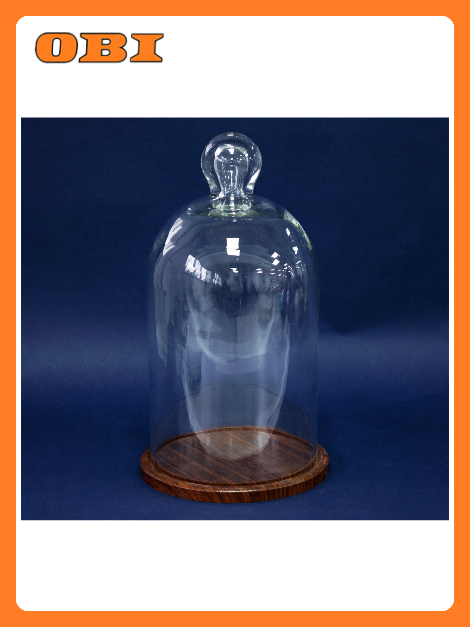 Колпак Родрик-2 средний с шариком на деревянной подставке коричневой