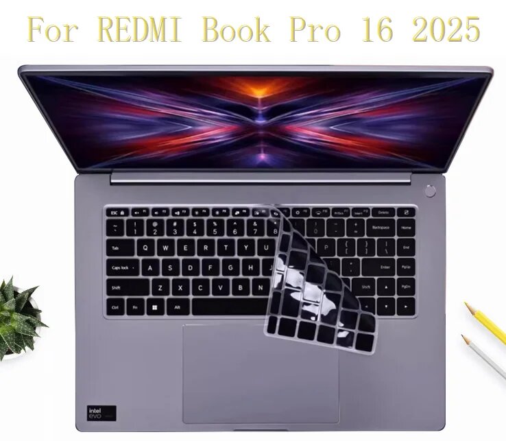 Изображение Силиконовый чехол для клавиатуры ноутбука Xiaomi REDMI Book 16 2025 2024/Redmi Book Pro 16 2025 2024