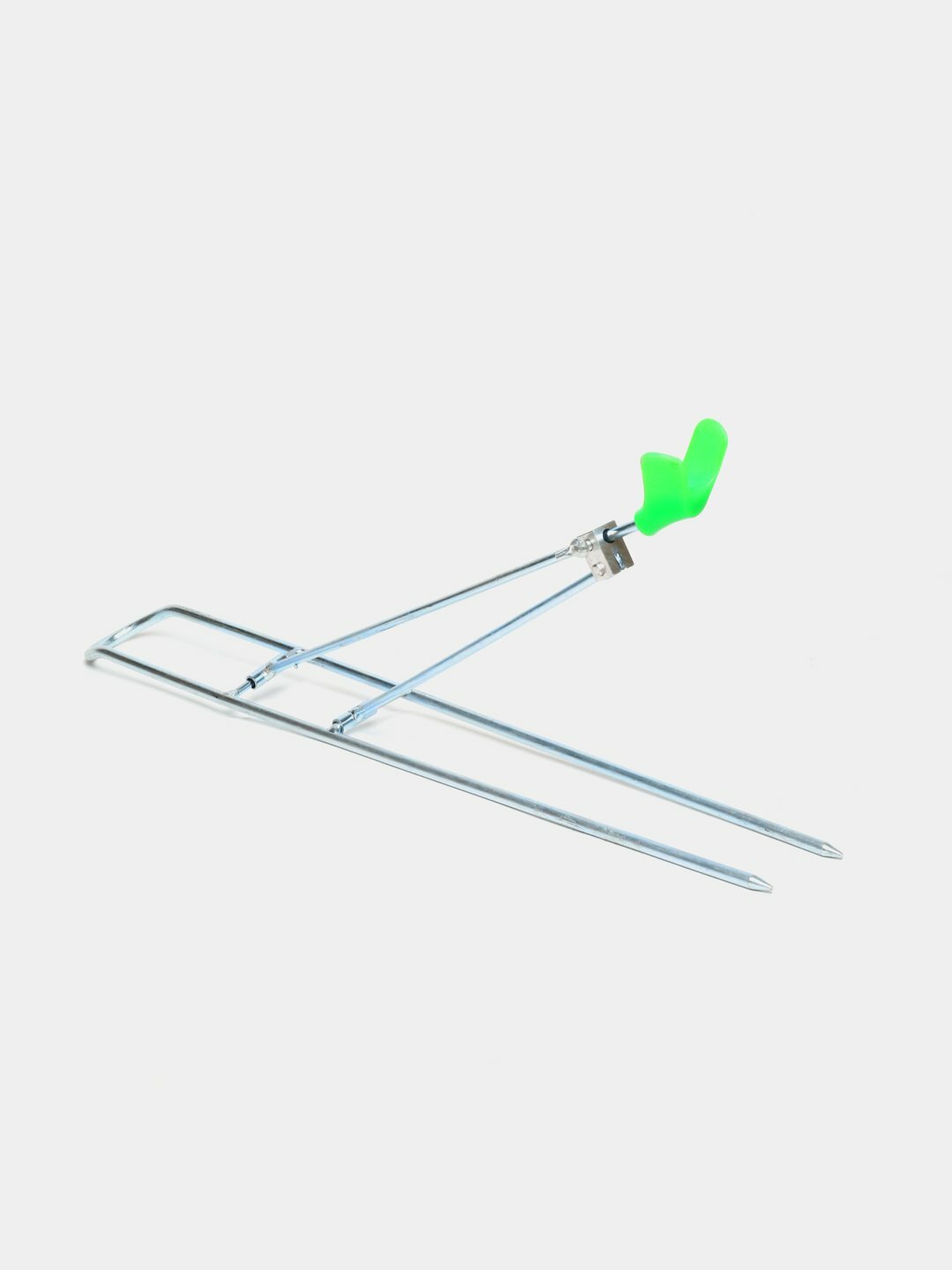 Подставка-держатель для удочки металлическая, складная, регулируемая, 47см - Лайм