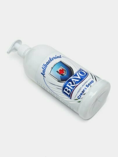 Жидкое крем-мыло для рук BRAVO Antibacterial, 1000 мл — фото 1