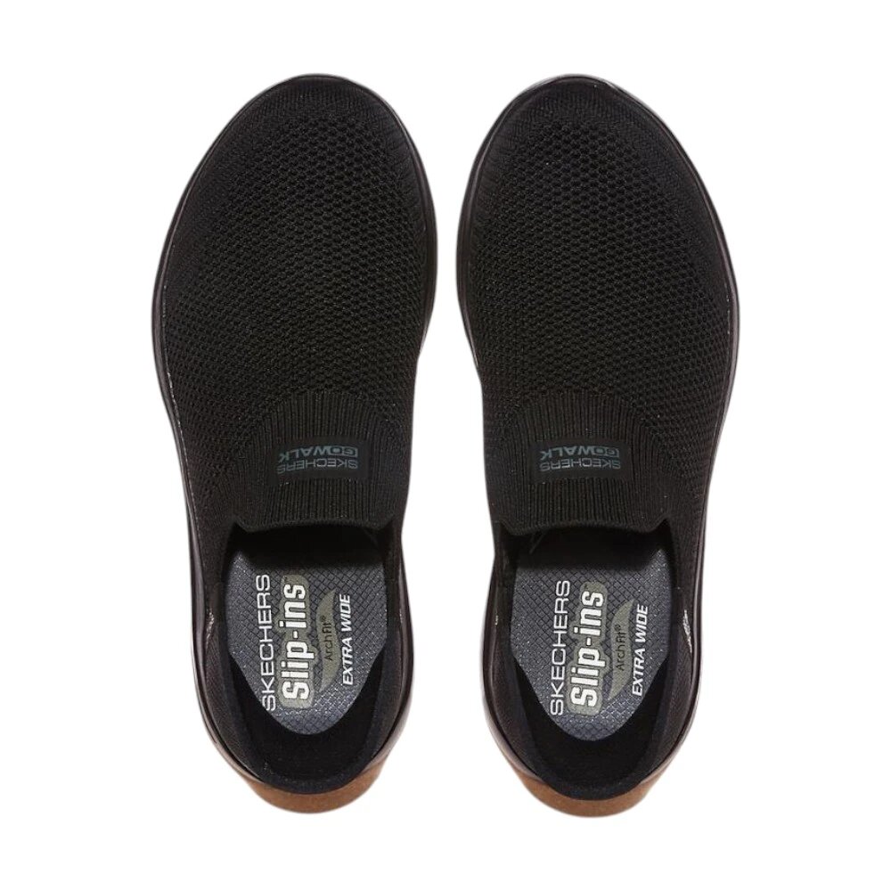 Слипоны SKECHERS, размер 10 US, черный — фото 1