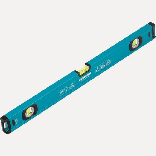 Изображение товара Gross Уровень алюминиевый, магнит, фрезерованный, 3 глазка, 0,5 мм/м, 600 мм, , 33651