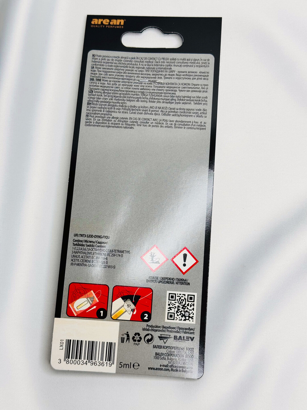 Автомобильный ароматизатор AREAN, 5 мл — фото 1