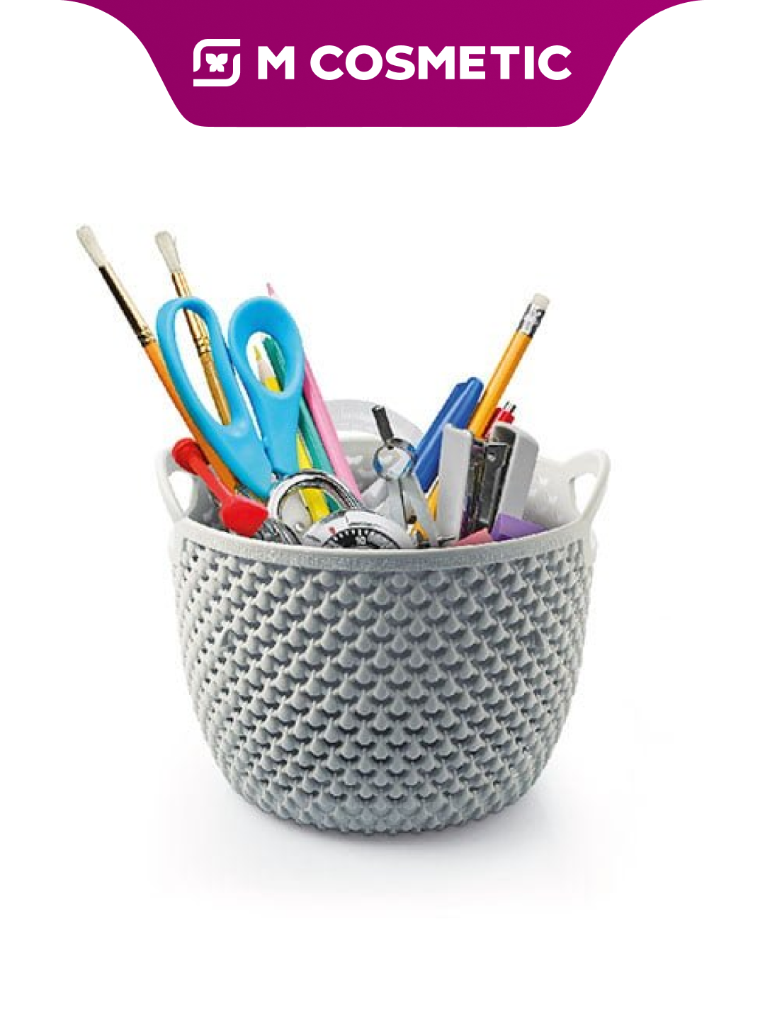 Корзина для хранения UCSAN PLASTIK, круглая, 15x12.5см, 1.5л