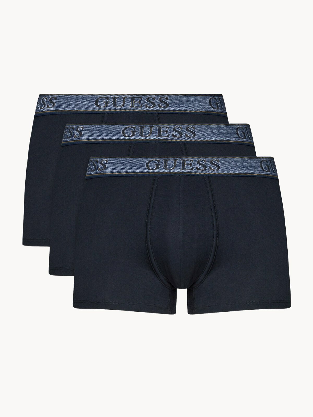 Трусы GUESS JOE, комплект из 3 шт., размер S, синий