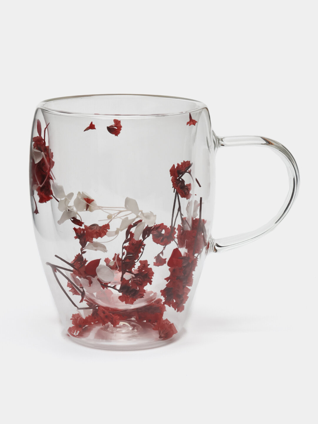 Двойная стеклянная кружка Двойная стеклянная кружка, термостойкий стакан, для кофе и чая, 250/350 мл — фото 1