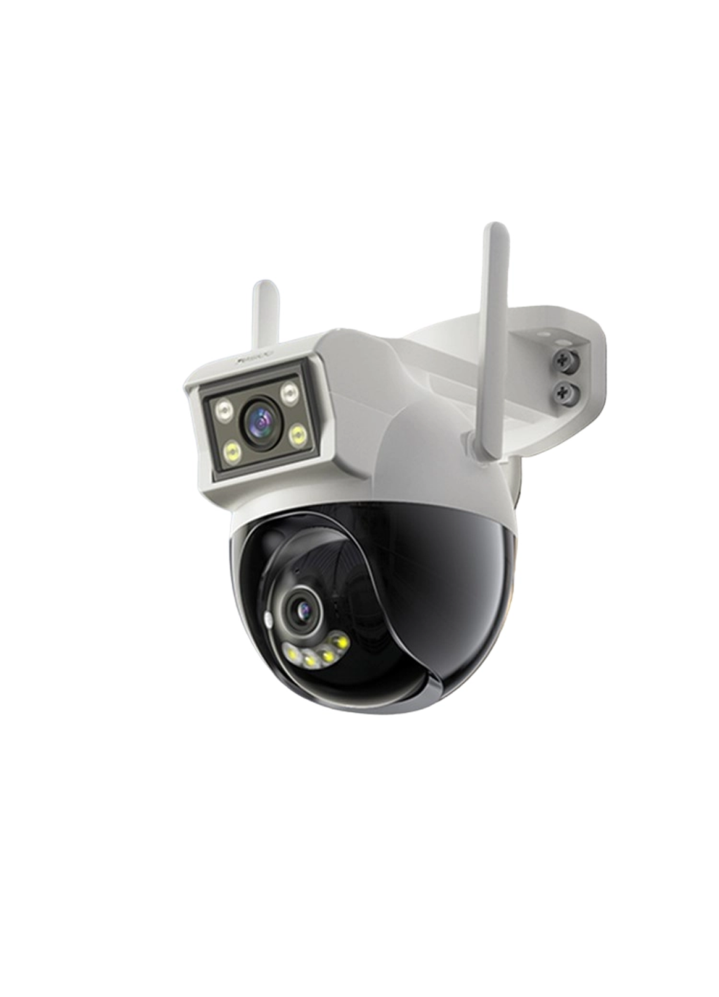 Камера видеонаблюдения YESIDO KM12, двойное линзирование, 400 Вт HD, 360 градусов, WiFi, двусторонний голос.