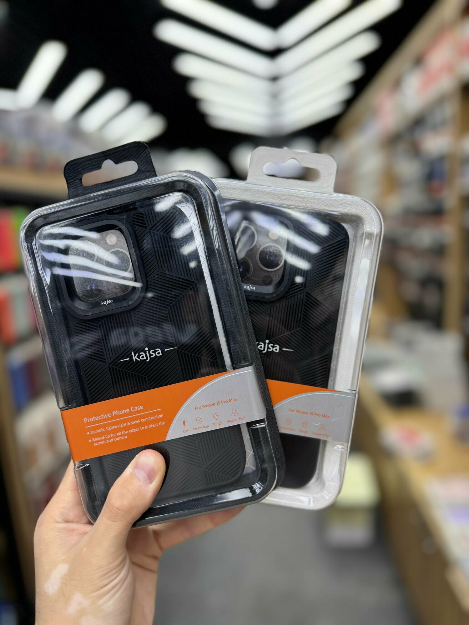 Чехол KAJSA противоударный для iPhone 15 Pro, защитный бампер, стильный дизайн, разноцветный