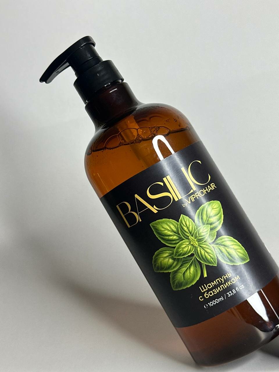 Шампунь Viprohair "Базилик", для жирных волос, с экстрактами, 1 л