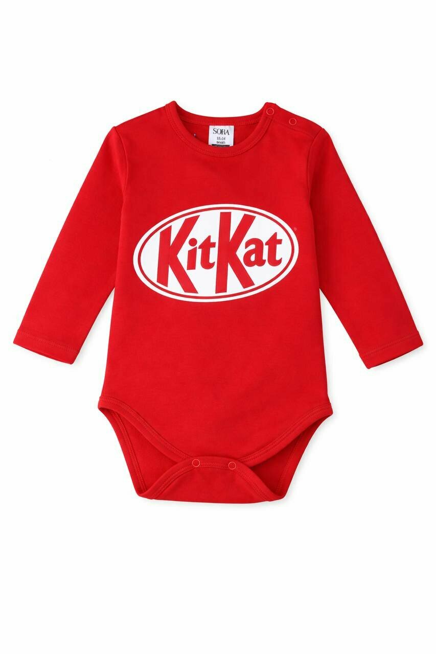 Боди, комплект из 2 шт., размер 3-6, красный — фото 1