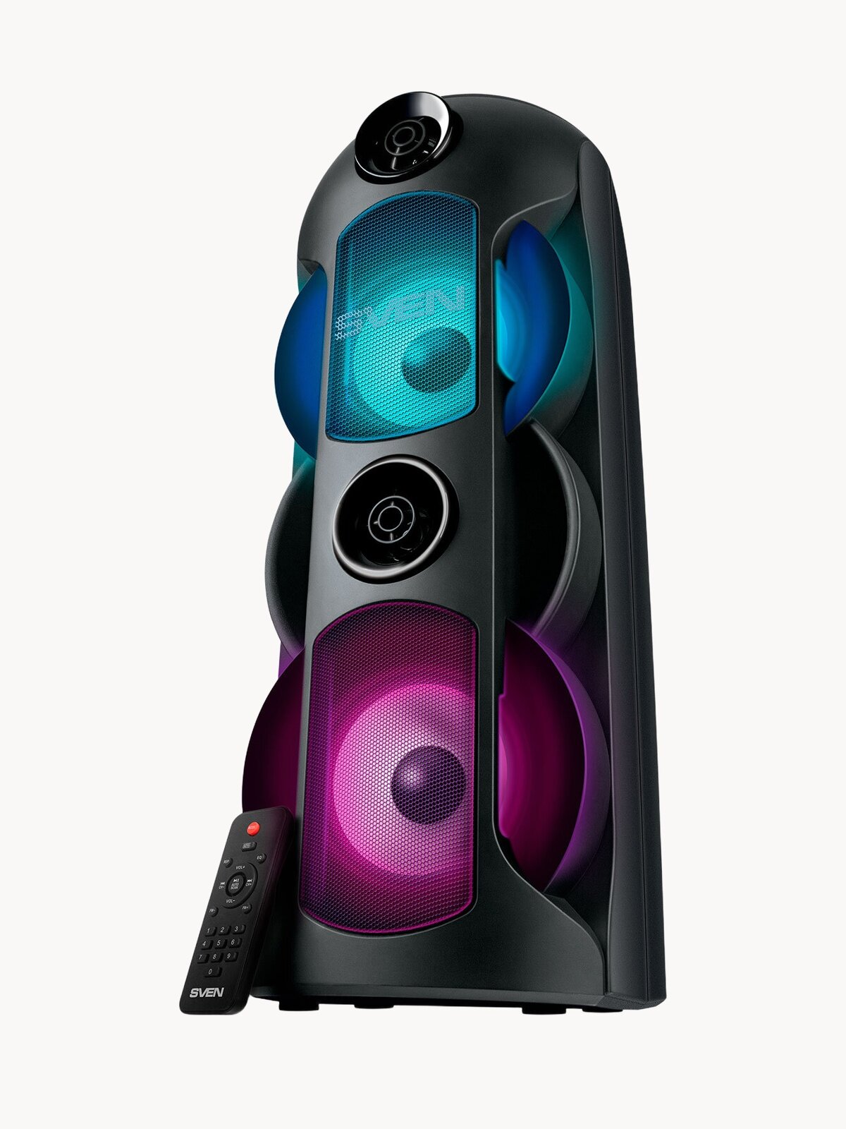 Портативная акустика SVEN PS-720, черный, Bluetooth, 3.5 мм/microUSB, 2.0, корпус из пластика