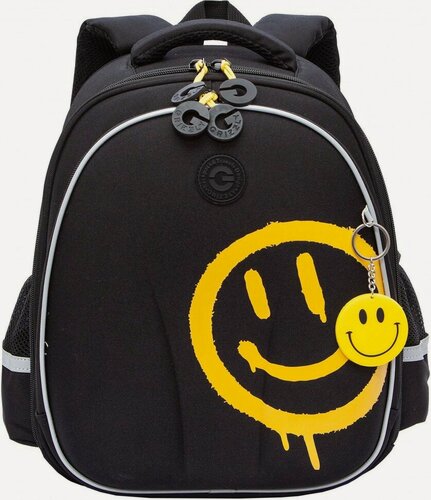 Изображение товара Рюкзак школьный GRIZZLY RAz-587-1/3 черный - желтый