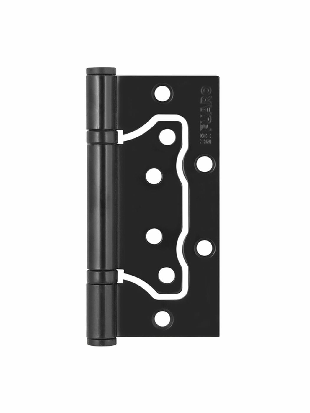 Комплект 10 шт. - Петля универсальная без врезки N100500/2BB-BL ( бывш. 500-2BB 100x25 BL) (черный матовый)