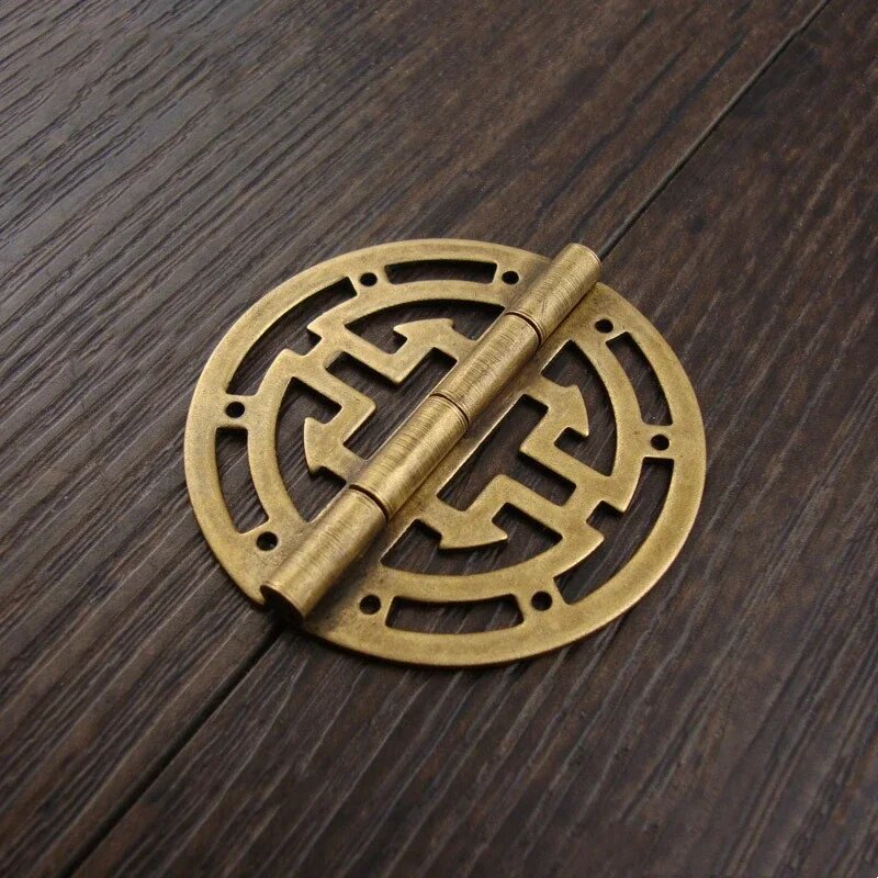 Винтажные латунные петли 45 мм 2 шт, Bronze-2pcs
