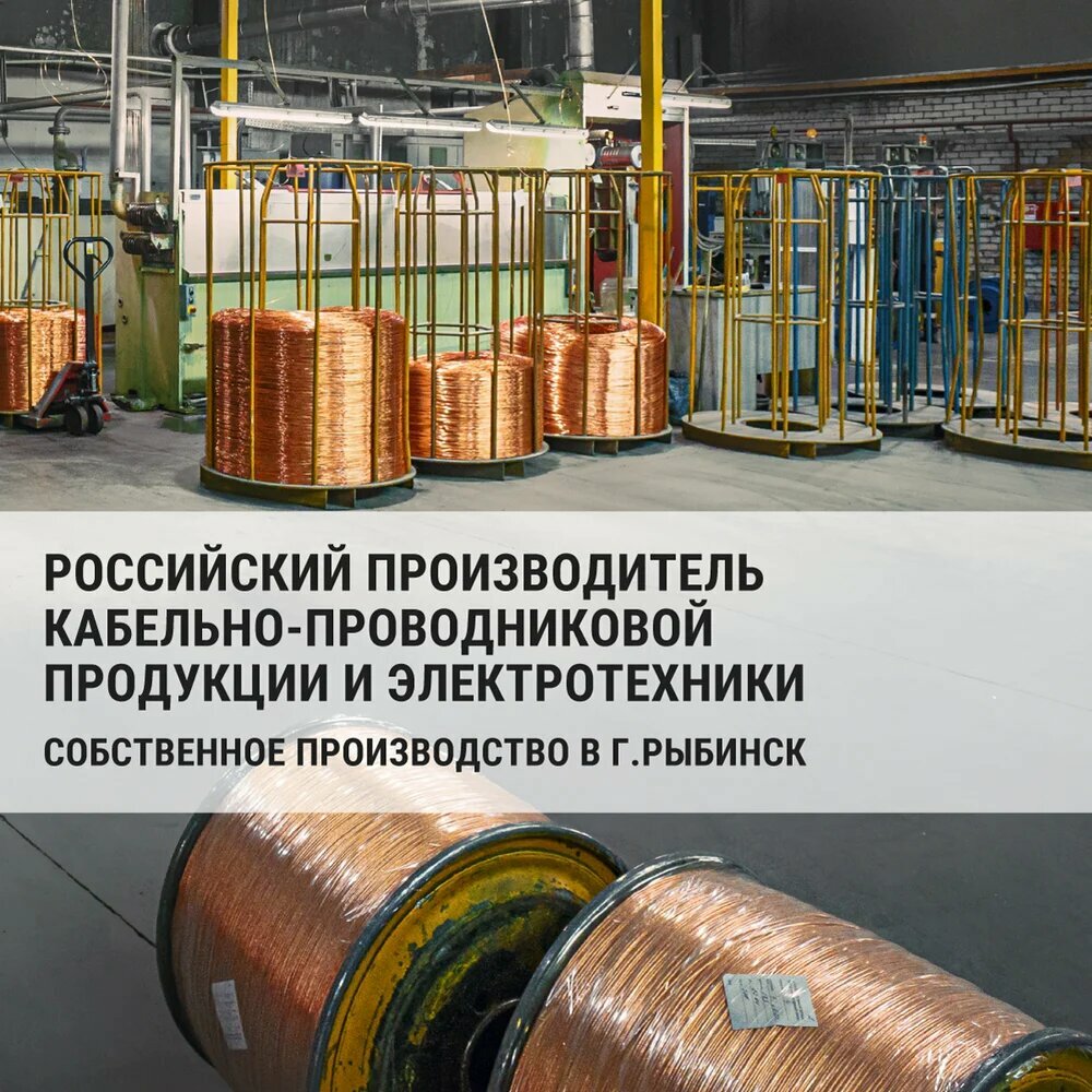 Кабель TDM ELECTRIC ВВГ-П нгА-LS 2х2,5 окN-0,66 ГОСТ 50м SQ0117-0058 — фото 1