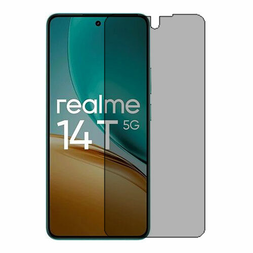 Защитный экран Скрин Мобайл для Realme 14T из приватная плёнка силиконовая